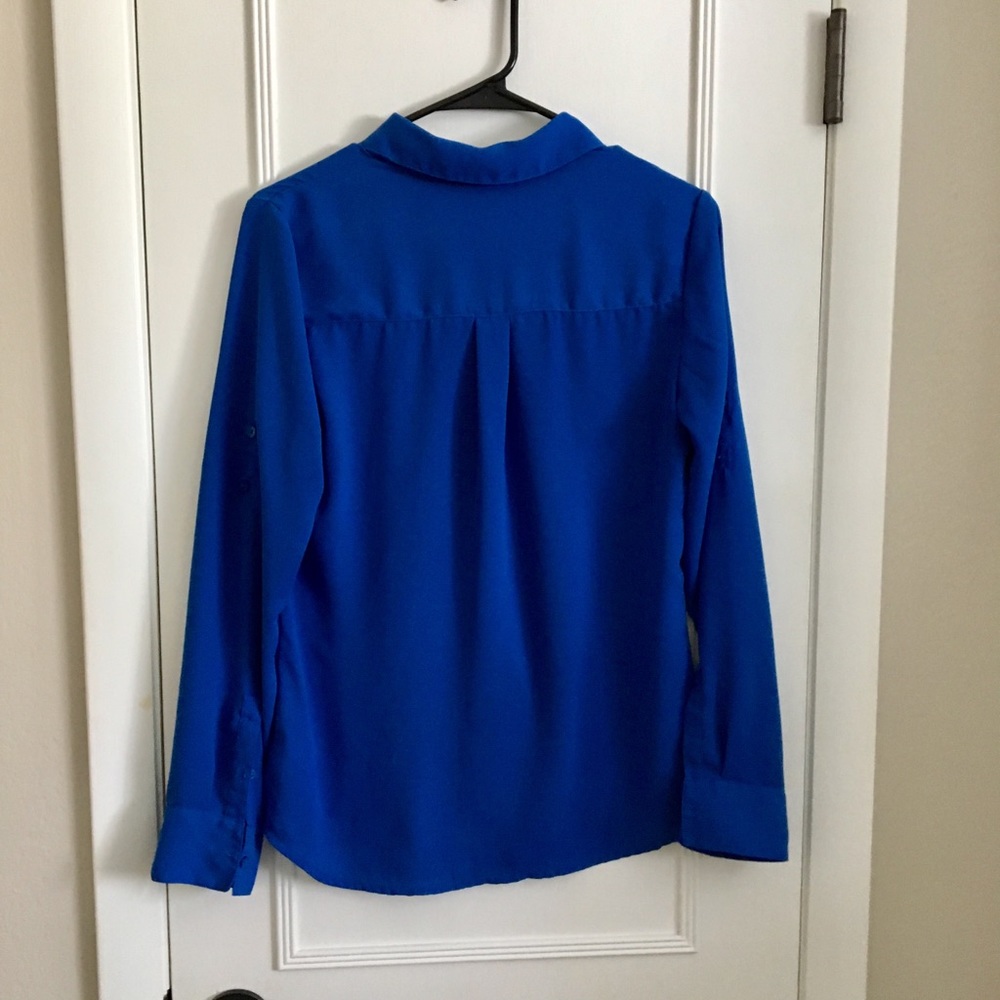 Express Button Down Blouse - Picture 3 of 4